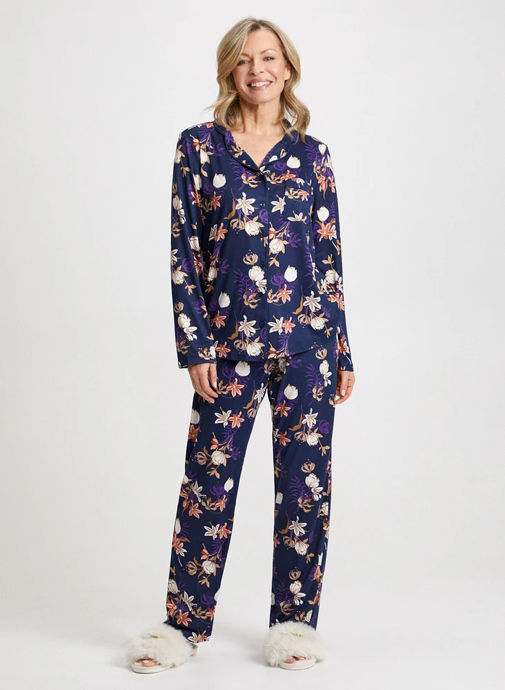 Floral Print Pyjama Set