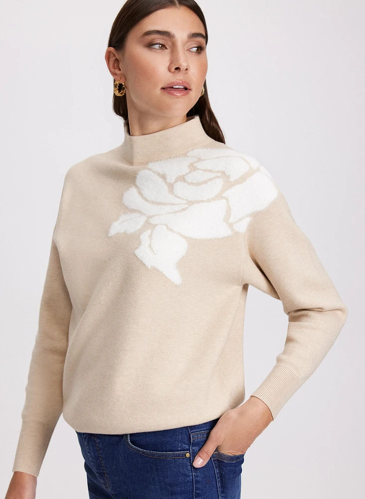 Floral Jacquard Sweater