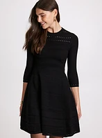 Pointelle Knit Dress