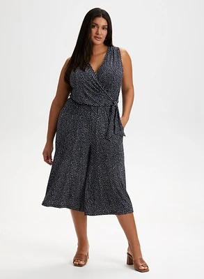 Polka Dot Print Jumpsuit