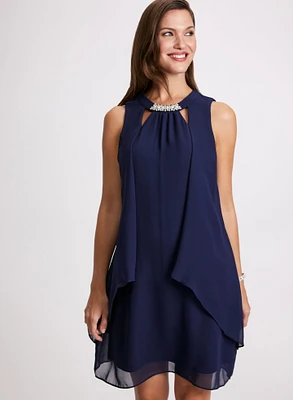 Layered Chiffon Dress