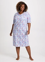 Mixed Print Nightgown