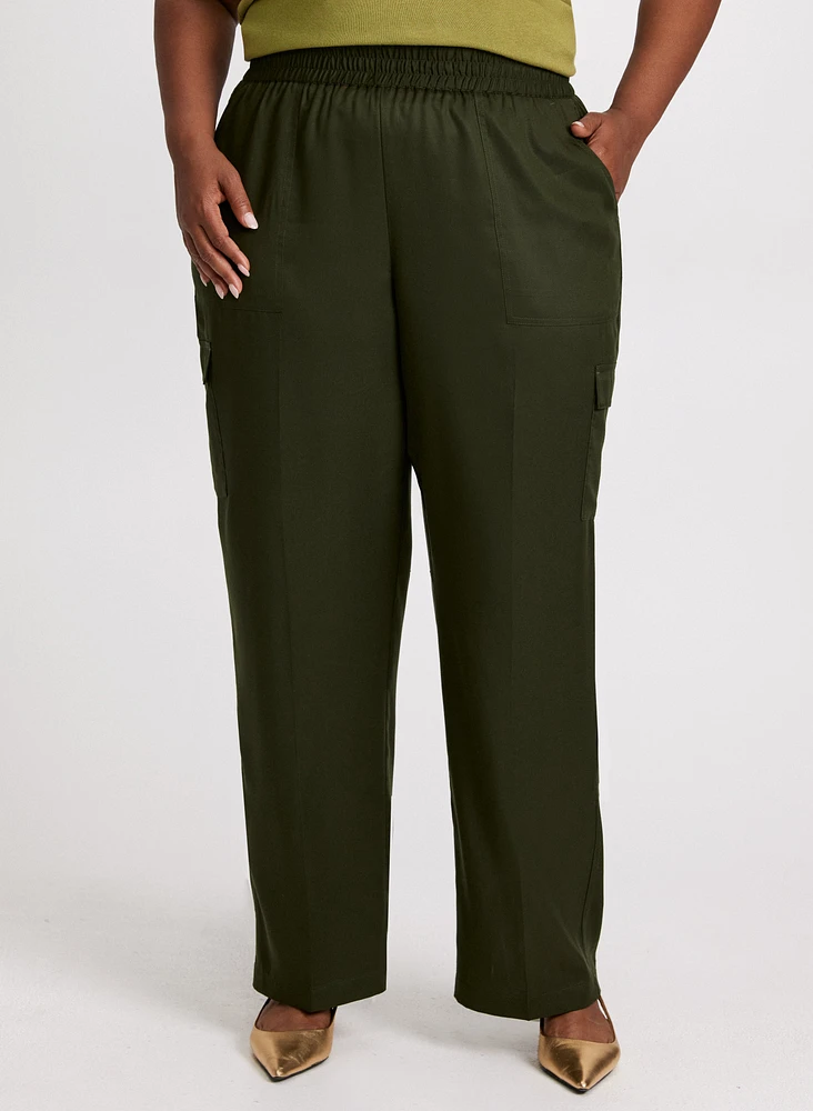 Olivia Cargo Wide-Leg Pants