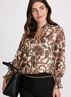 Paisley Print Blouse