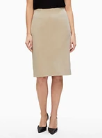 Twill Pencil Skirt