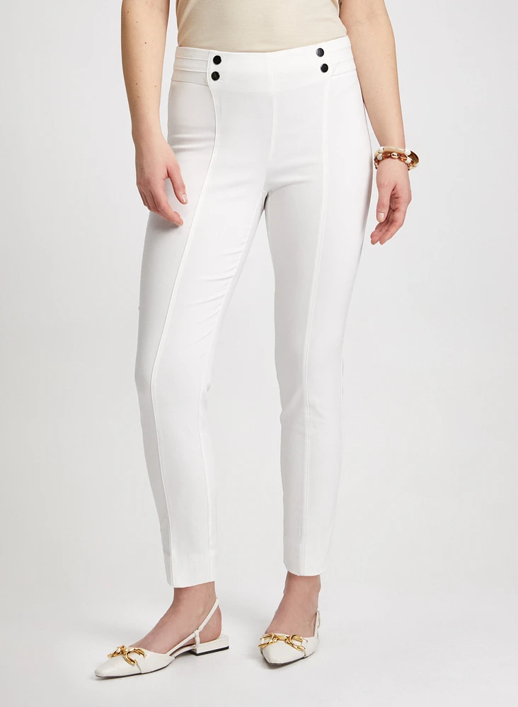 Slim Leg Pull-on Bengaline Pants