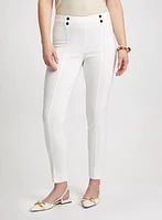 Slim Leg Pull-on Bengaline Pants