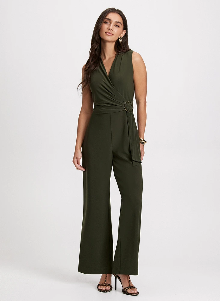 Crossover Sleeveless Jumpsuit