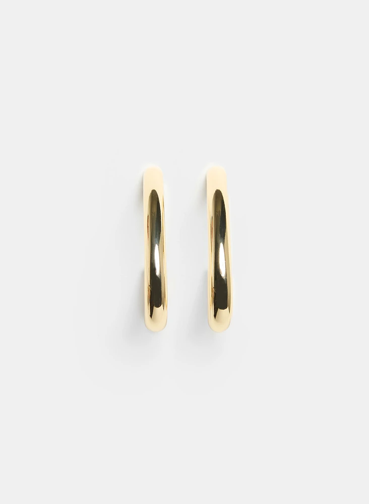 Oval Hoop Earrings