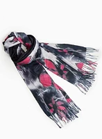 Reversible Floral Print Scarf