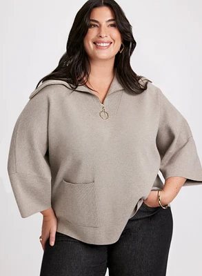 Joseph Ribkoff - Split Neck Sweater