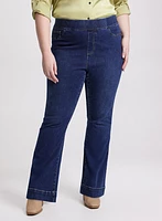 Flare Leg Pull-On Jeans