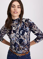 Paisley Print Top