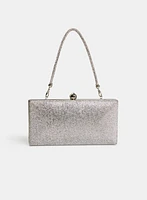 Rectangular Rhinestone Clutch