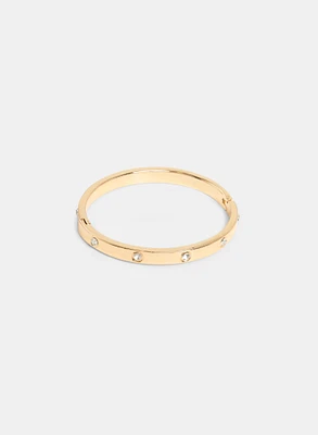 Crystal Detail Bangle Bracelet