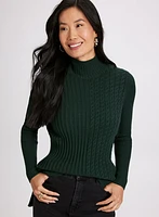 Cable & Rib Knit Sweater