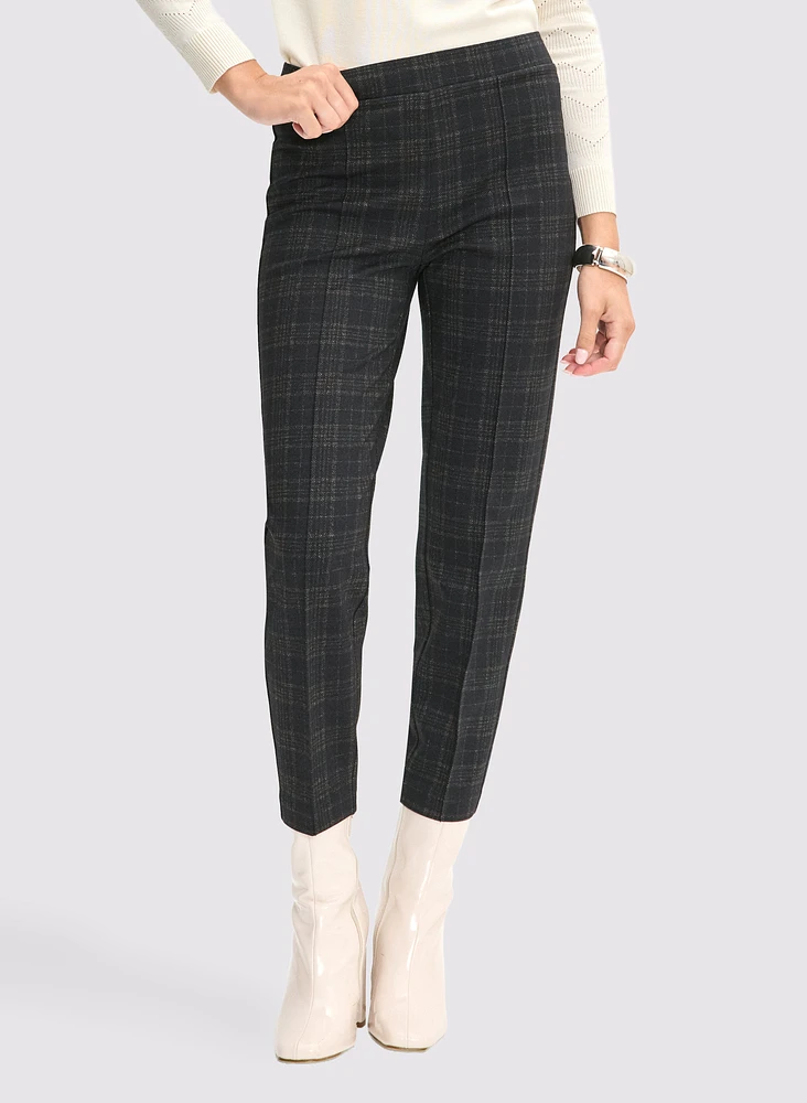 Sofia Plaid Print Pants - Short