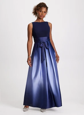 Ombre Effect Evening Dress