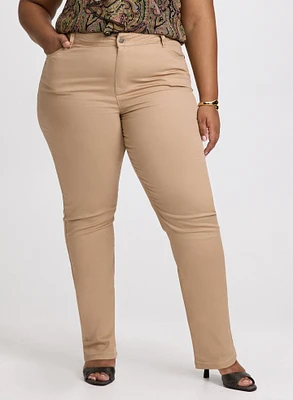 Coated Slim Leg Jeans