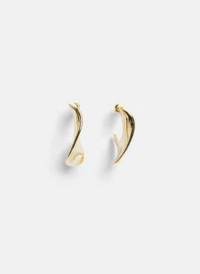 Wavy Hoop Earrings