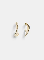 Wavy Hoop Earrings