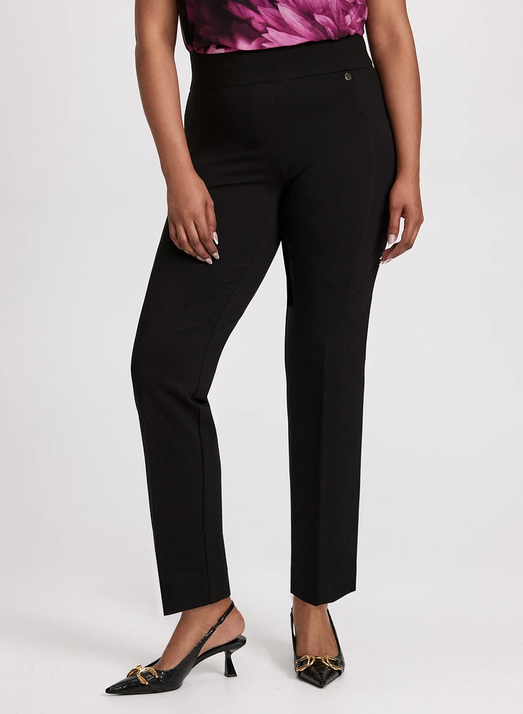 Sofia Pull-On Slim-Leg Pants