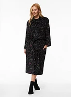 Velour Star Motif Robe