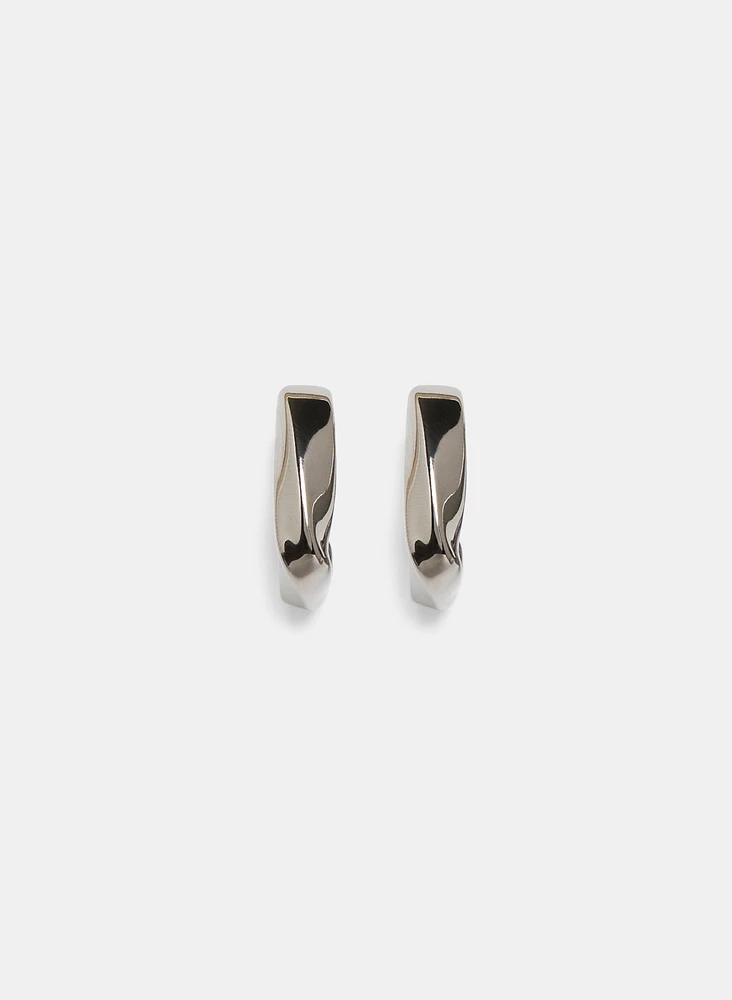 Square Twist Hoop Earrings