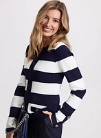 Stripe Print Cardigan