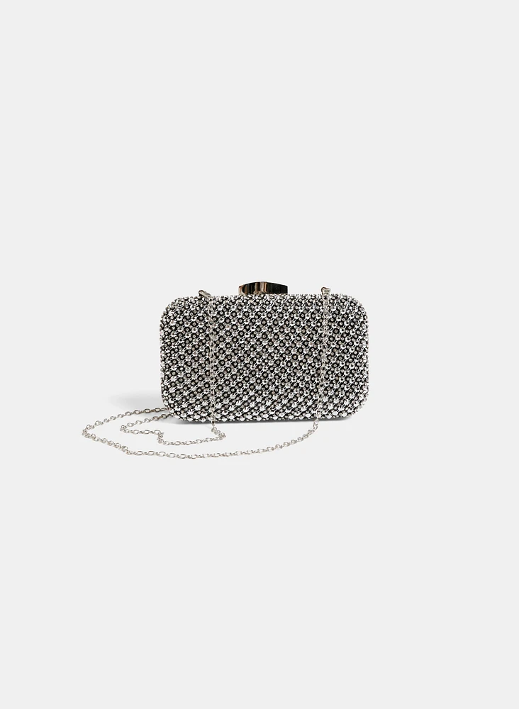 Nailhead Detail Evening Clutch