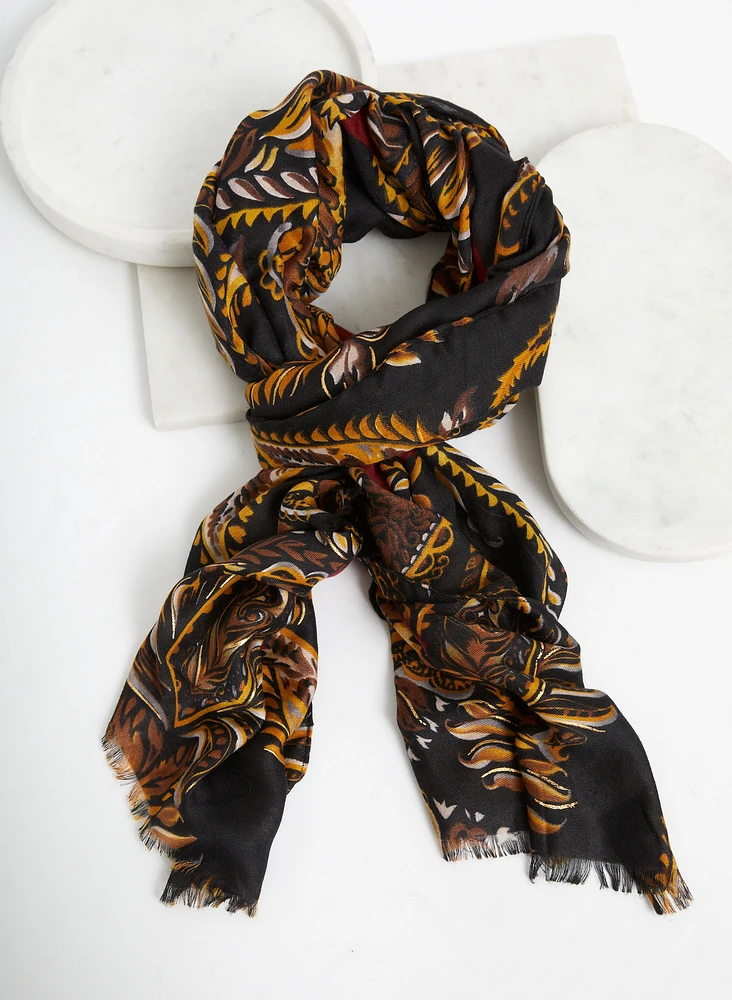 Paisley Print Scarf