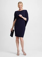 Draped Sleeve Cocktail Dress