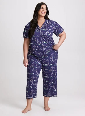 Eiffel Tower Print Pyjama Set