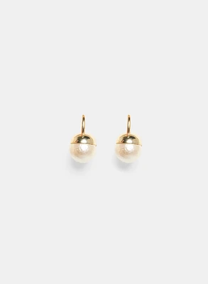 Textured Pearl Earrings