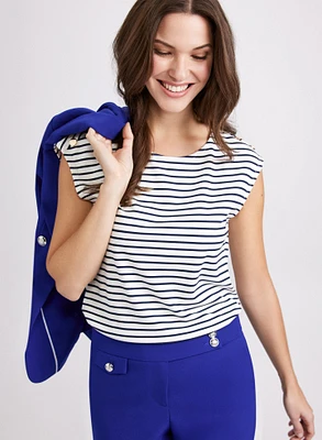 Stripe Print Top