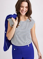 Stripe Print Top