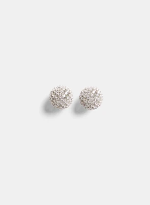 Crystal Front Pearl Back Earrings