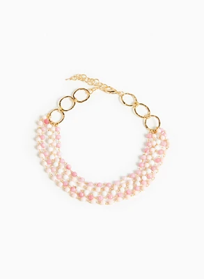 Multi-Row Beaded Necklace