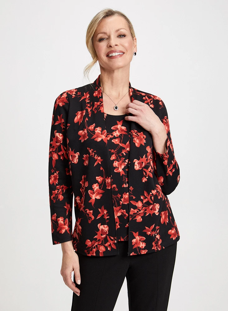 Floral Print Fooler Top