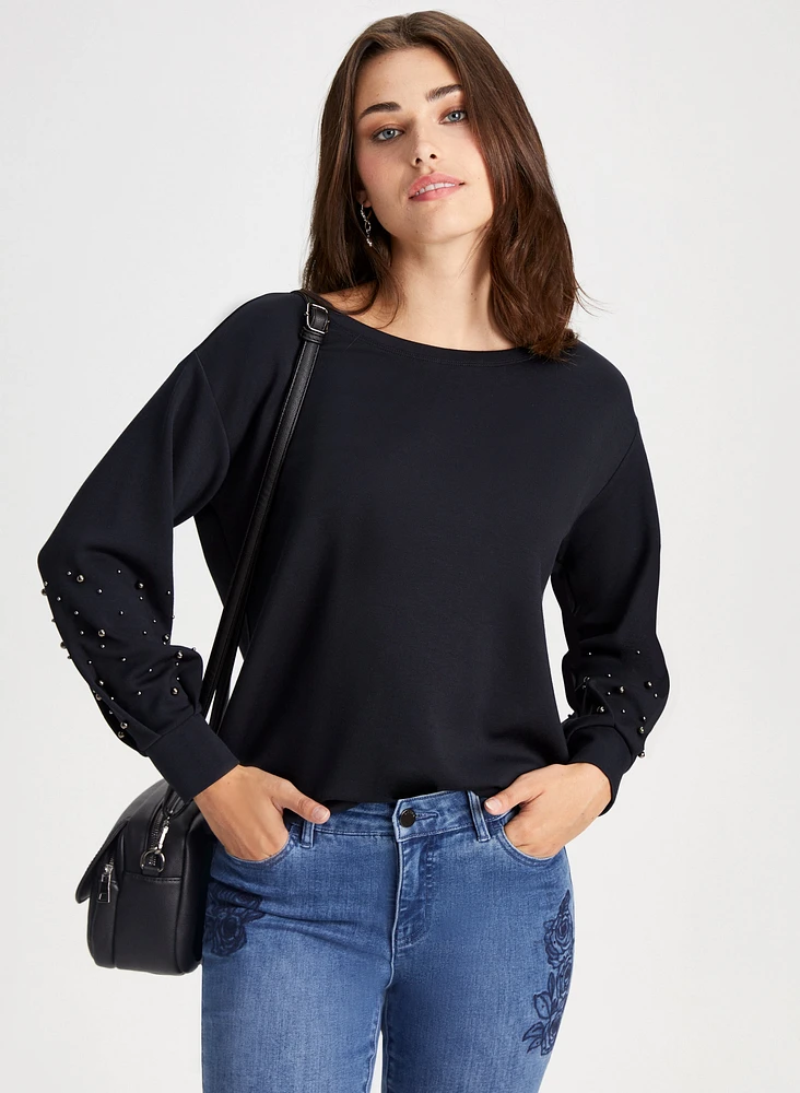 Pearl Detail Top