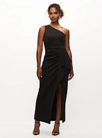 One-Shoulder Ruched Dress