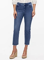 Lace Detail Straight Leg Jeans