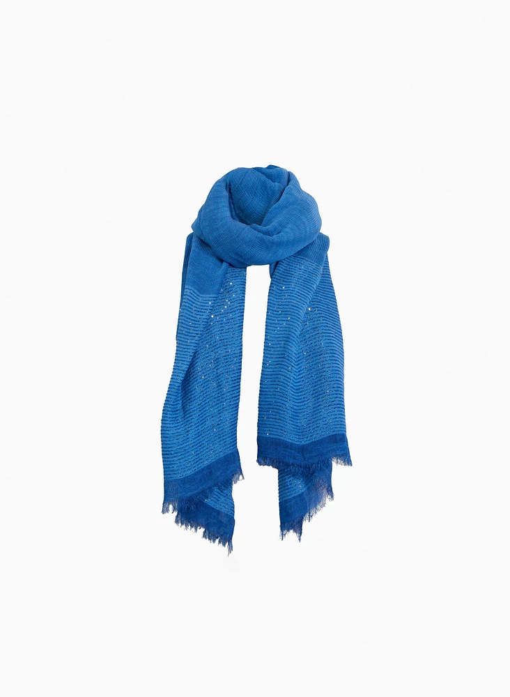 Linen-Like Textured Scarf