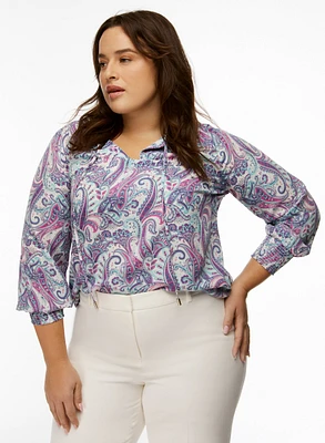 Paisley Print Blouse