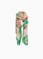 Floral Print Rectangular Scarf