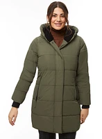 Vegan Down Quilted Coat