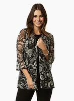 Paisley Print Cover-Up