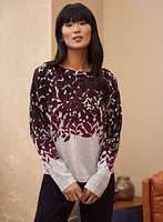 Leaf Print Sweater