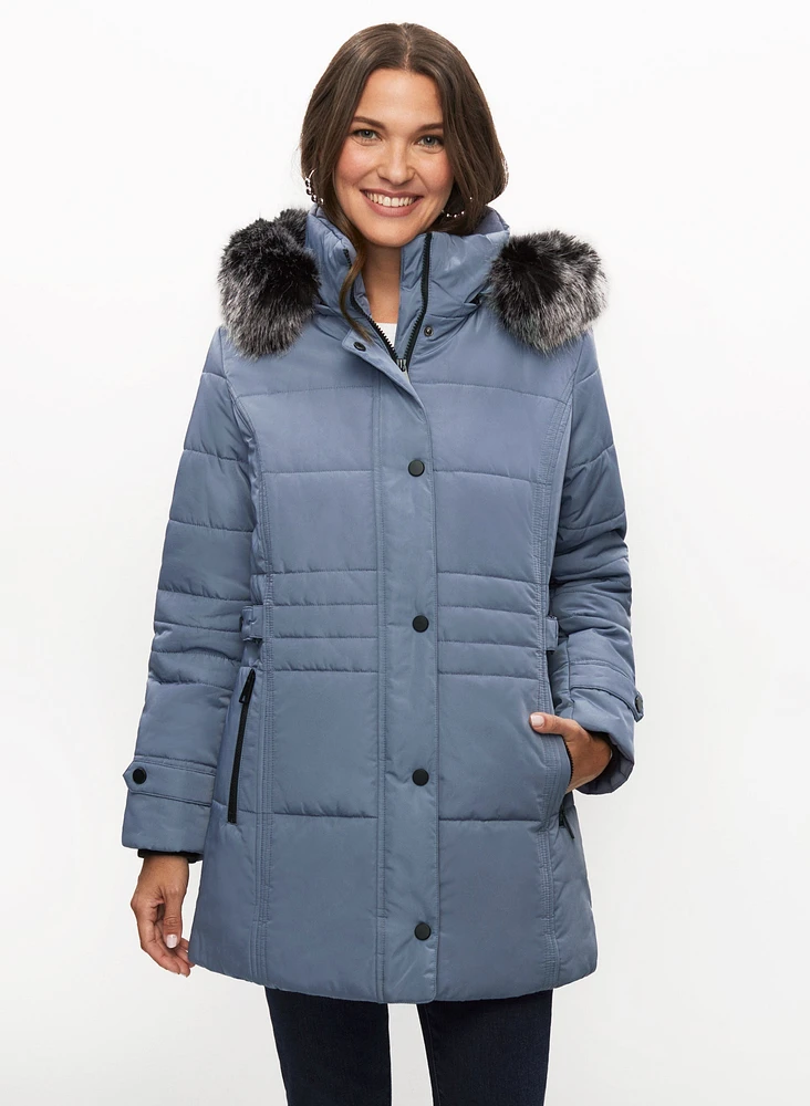 Quilted Vegan Down Coat