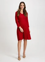 Cable Knit Sweater Dress